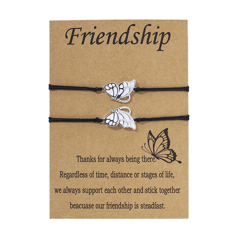 Good Friend Alloy Wax Line Gewebte Armbänder