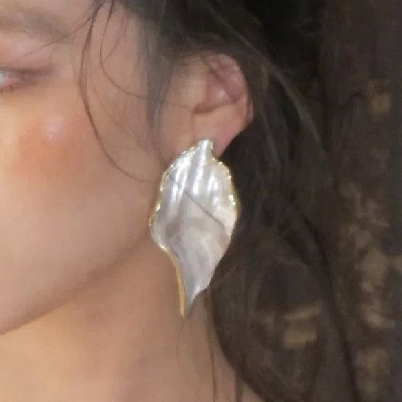 Texture Square Niche Retro Three-dimensional Art Eardrops Female Stud Earrings