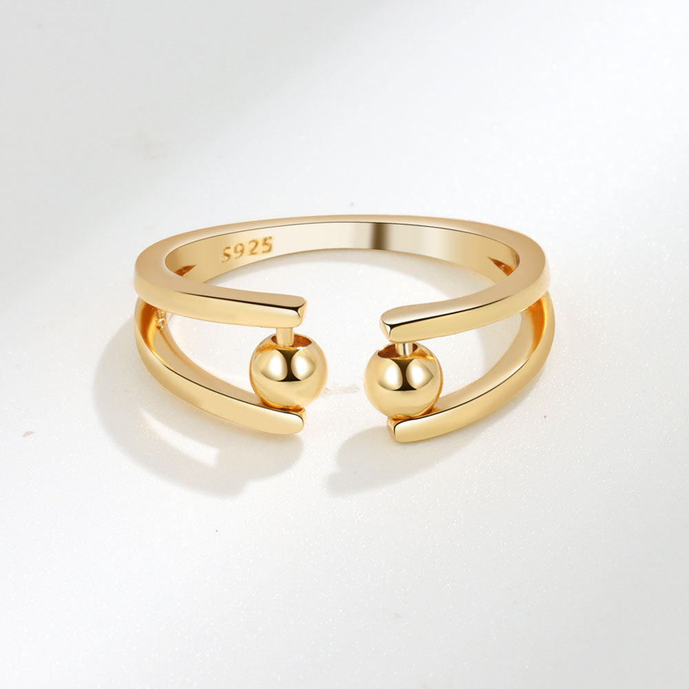 Retro Simple Stylish Joint Adjustable Ball Rings