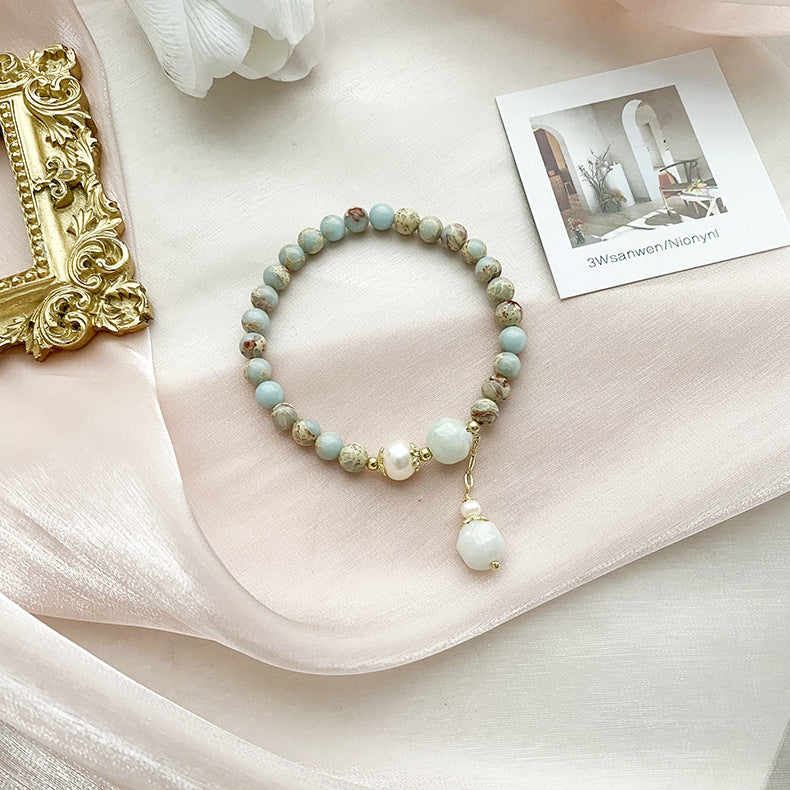 Women's Fashion Artistic Vintage Jade Stone Peace Bracelets