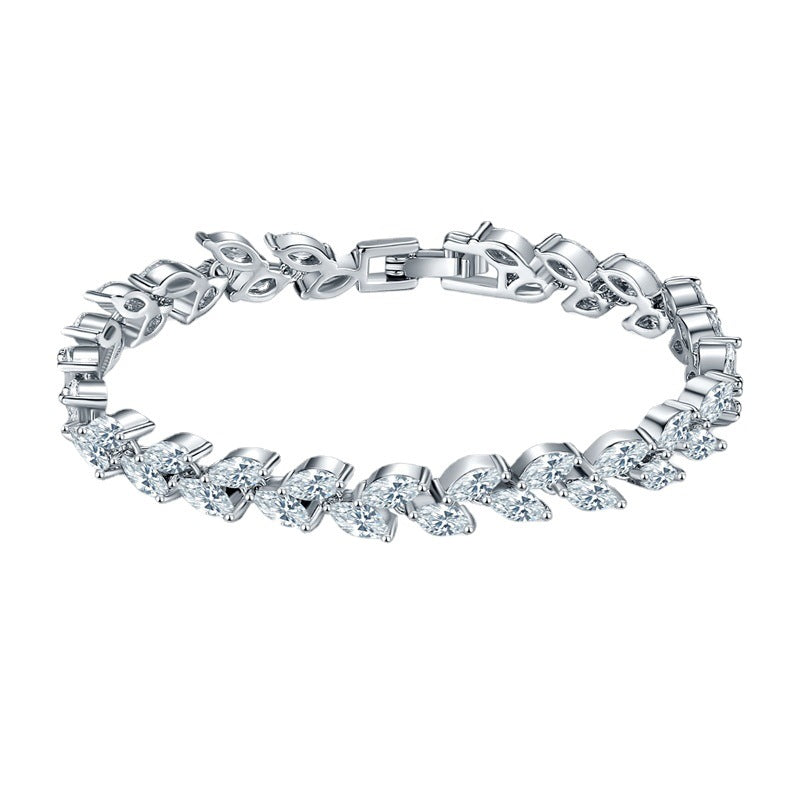 Zircon Rice Grain Female Fashion Crystal Bracelet