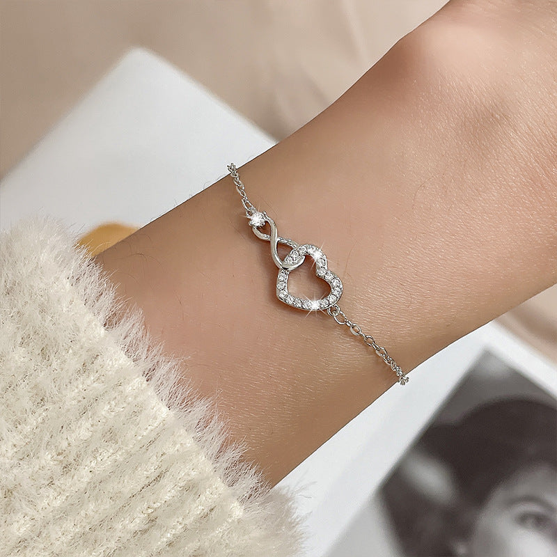 Loving Heart Female Temperament Design Girlfriends Bracelet