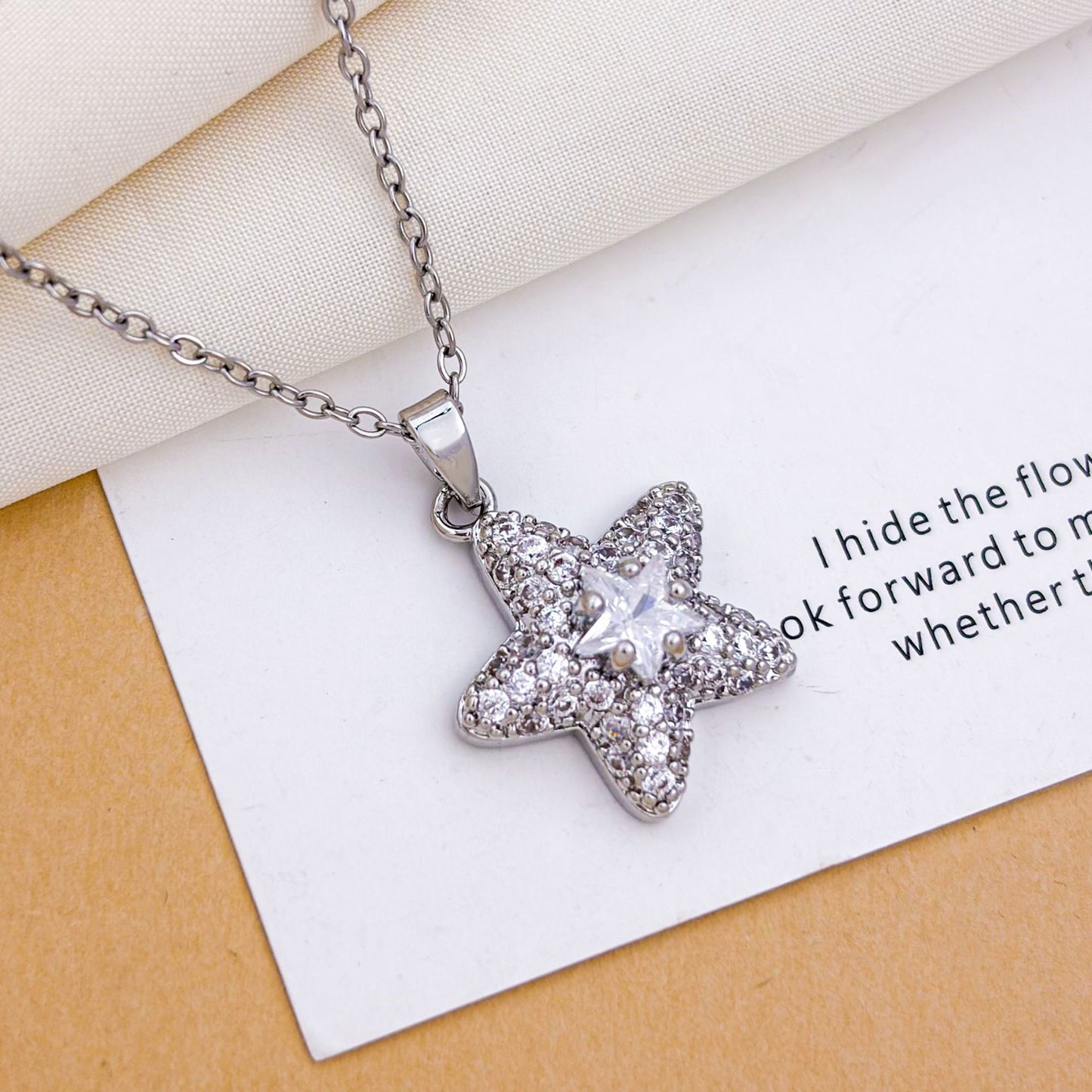 Women's Zirconium Five-pointed Star Exquisite Niche Design Fashion Necklaces