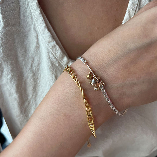 Bracelets à pampilles en Zircon pour femmes, Design de Niche, personnalité rétro, minimalisme