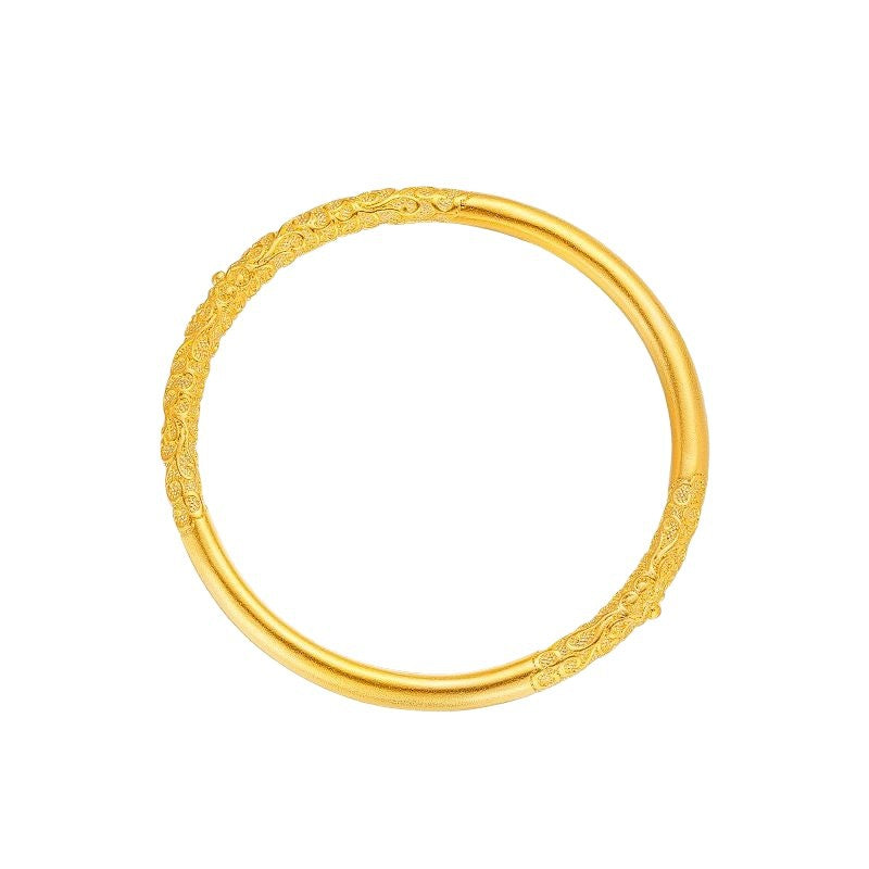 Two Lotus Seedpod Golden Balls Vietnam Simulation Wedding Bracelet
