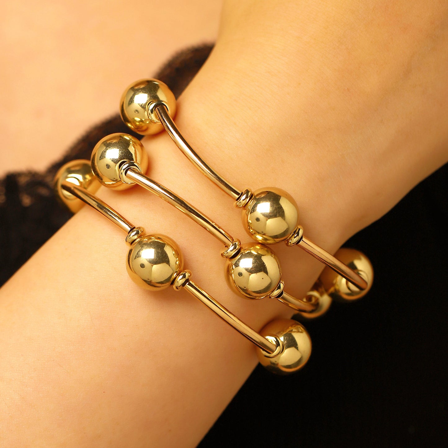 Women's Design Simple Light Luxury Twin Elastic Bracelet
