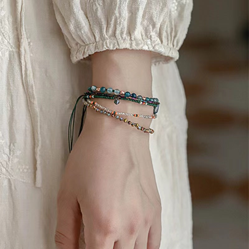 Bohemian Beaded Color Ethnic Style Hand-woven Design Bracelet