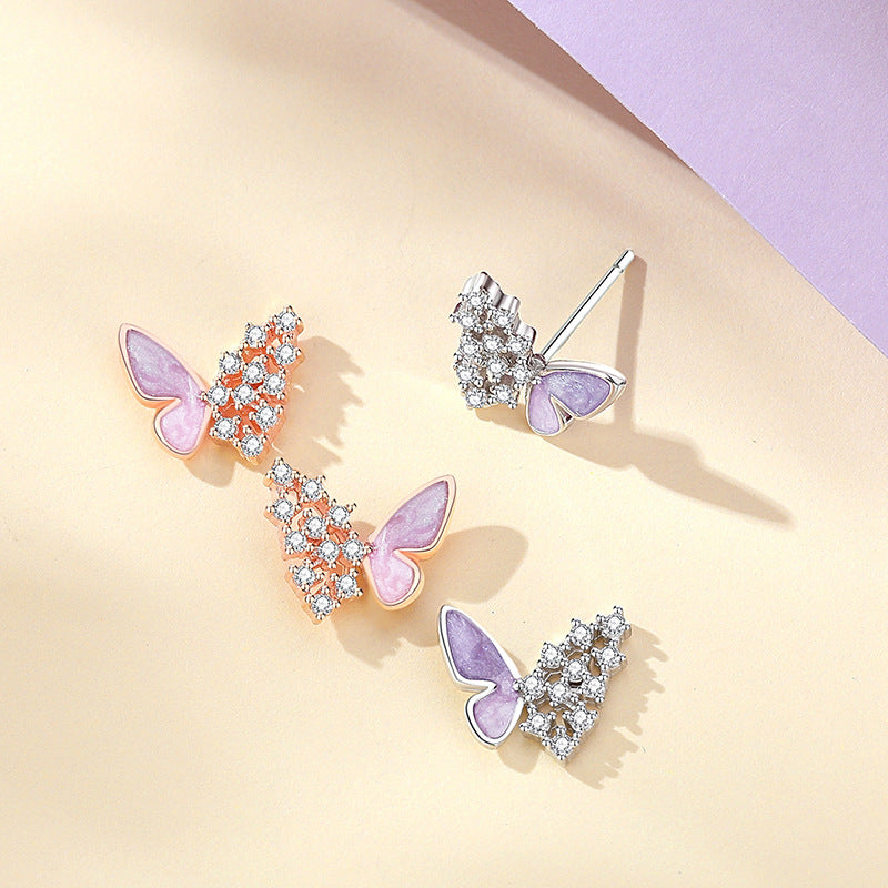 Boucles d'oreilles papillon Sterling Sier Mori Style Fresh Sweet