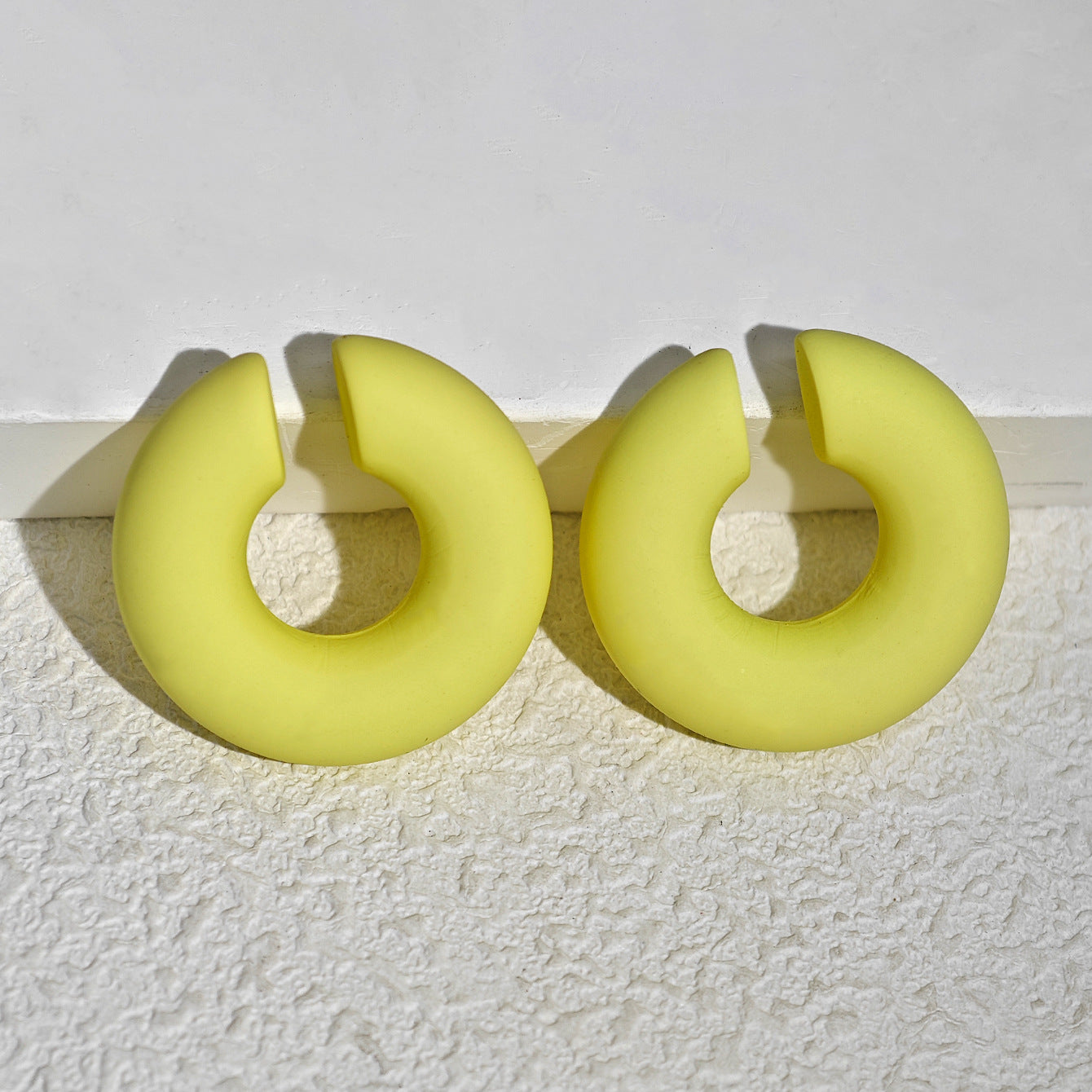 Acrylic Candy Color Matte Simple Design Ear Clip