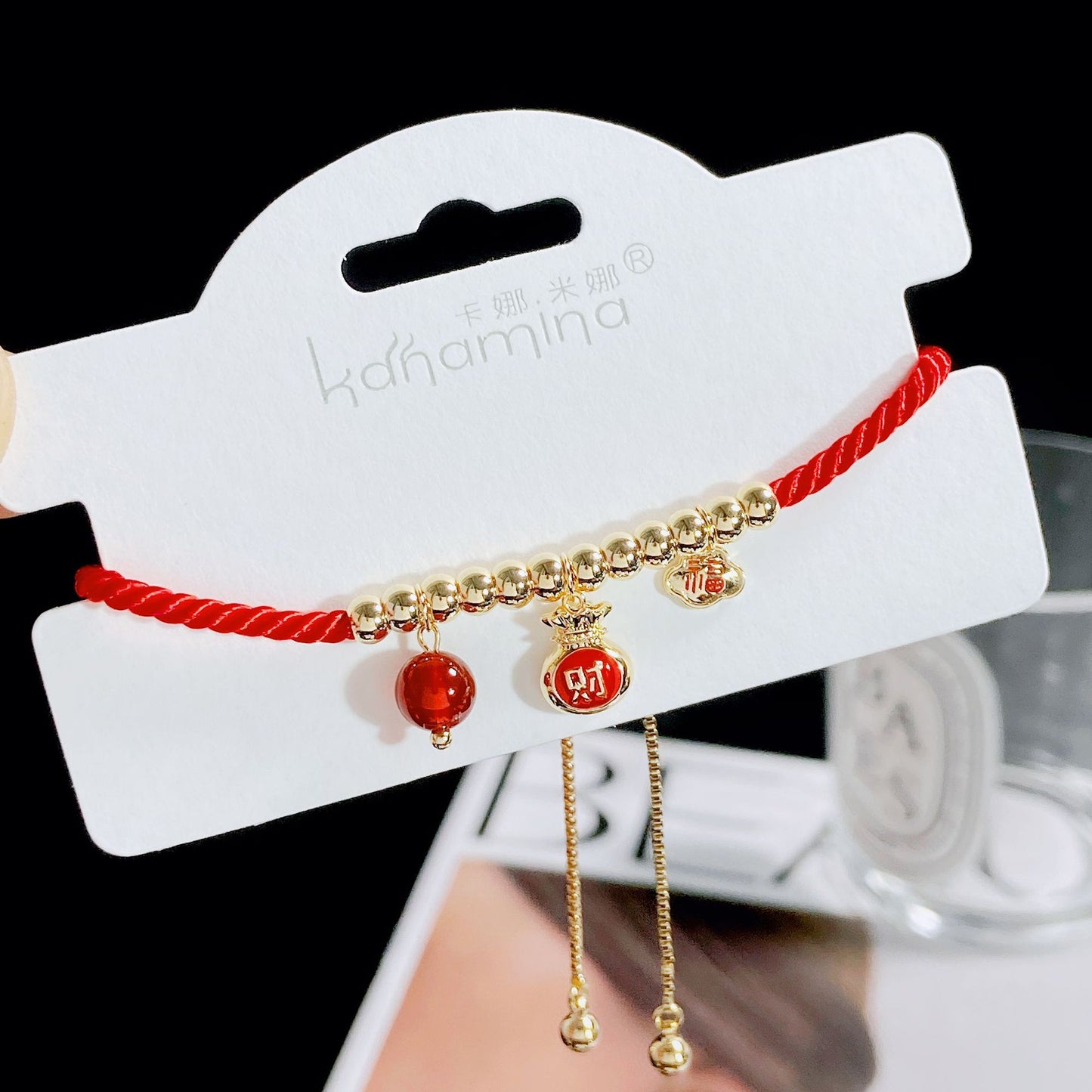 Red Rope Drawstring Fashion Life Woven Bracelets