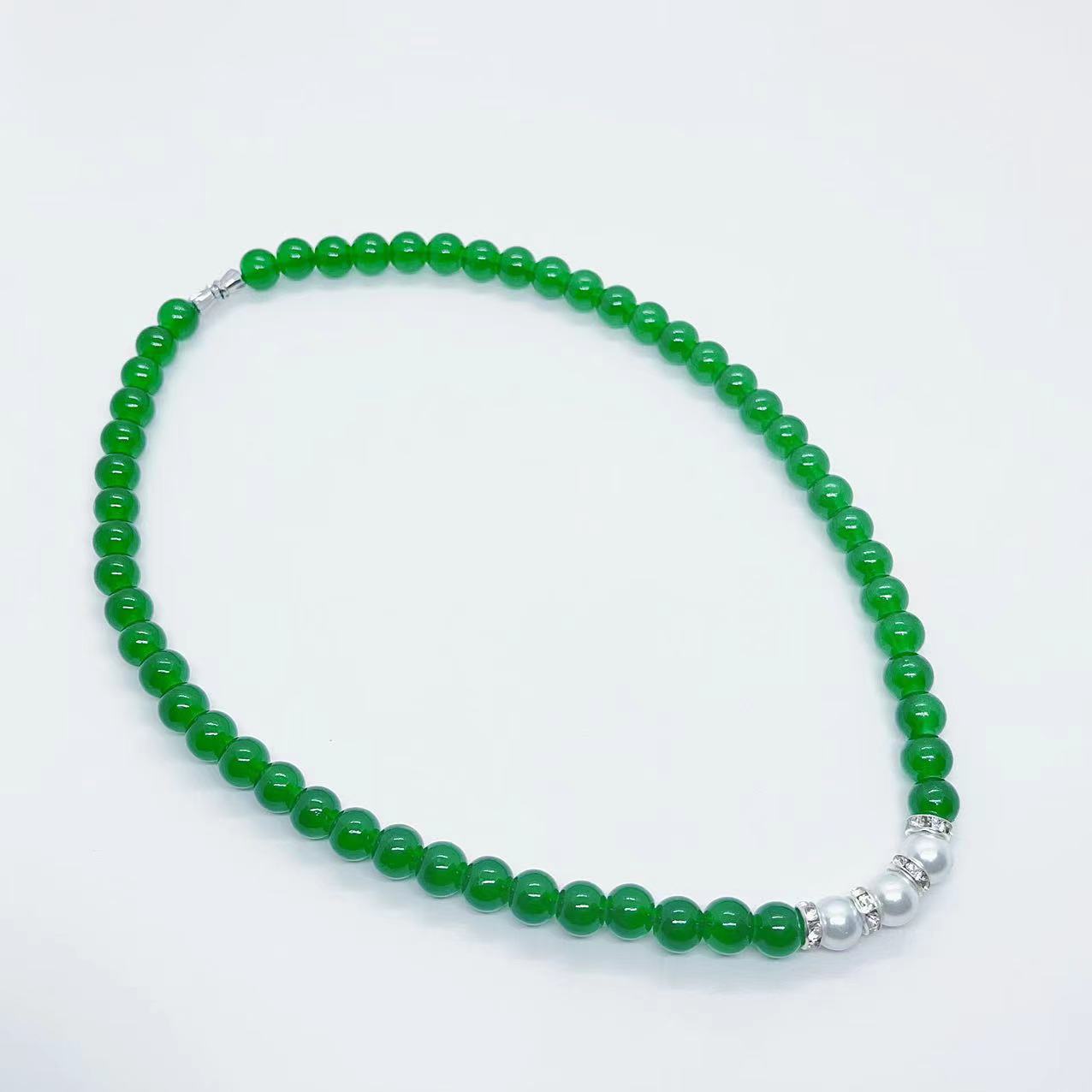 Three-piece Emerald Mother's Day Gift Live Broadcast Jewelry Set