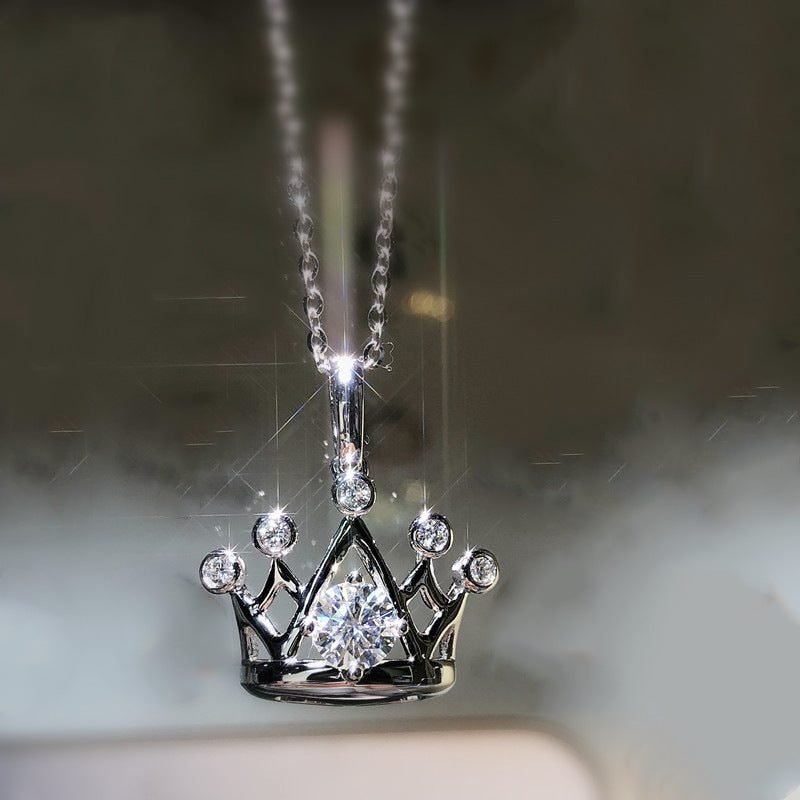 Women's Streaming On Exquisite Zircon Eight Hearts Arrows Necklace