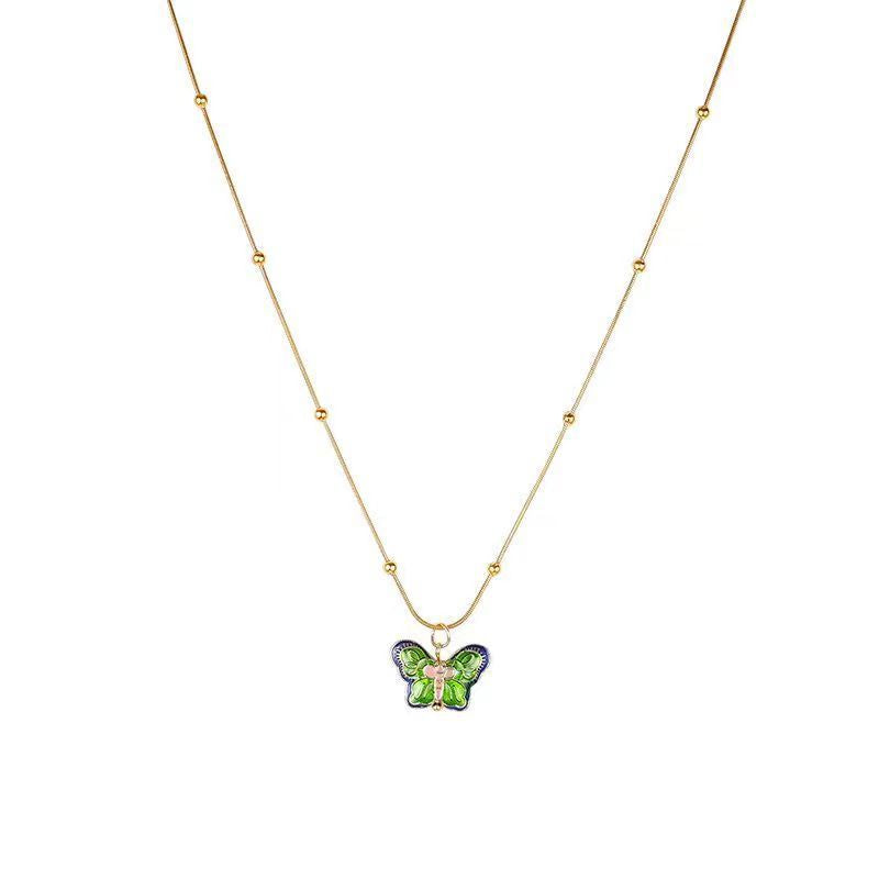 Butterfly Pendant Female Niche Retro High Necklaces