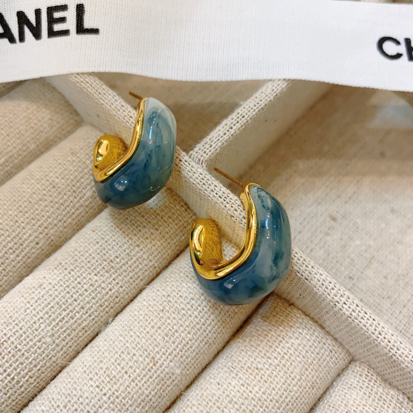 Women's Vintage Metallic Amber For Niche Temperament Korean Earrings