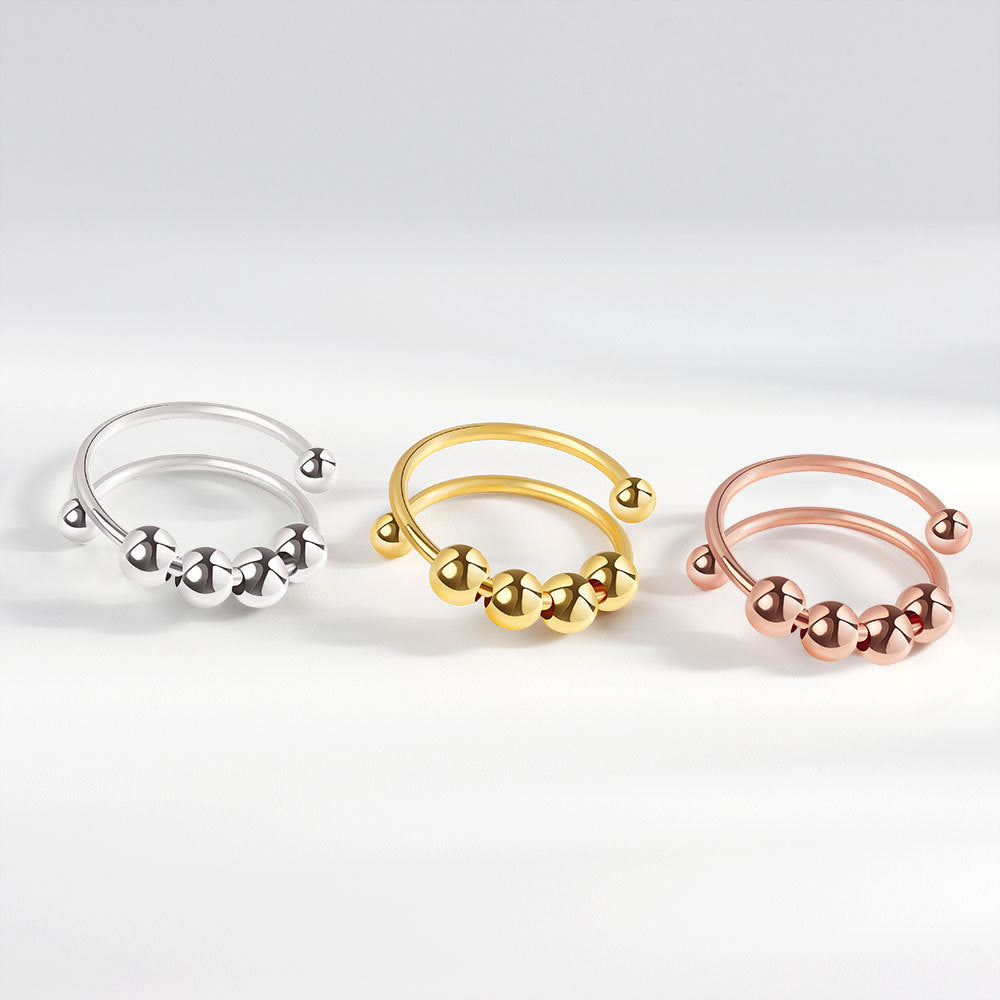 Women's & Men's Creative Stress Relief Geometric Beaded Rings
