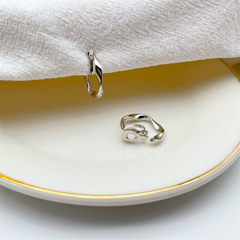 Simple Elegant Fashionable Shaped Circle Female Soft Earrings