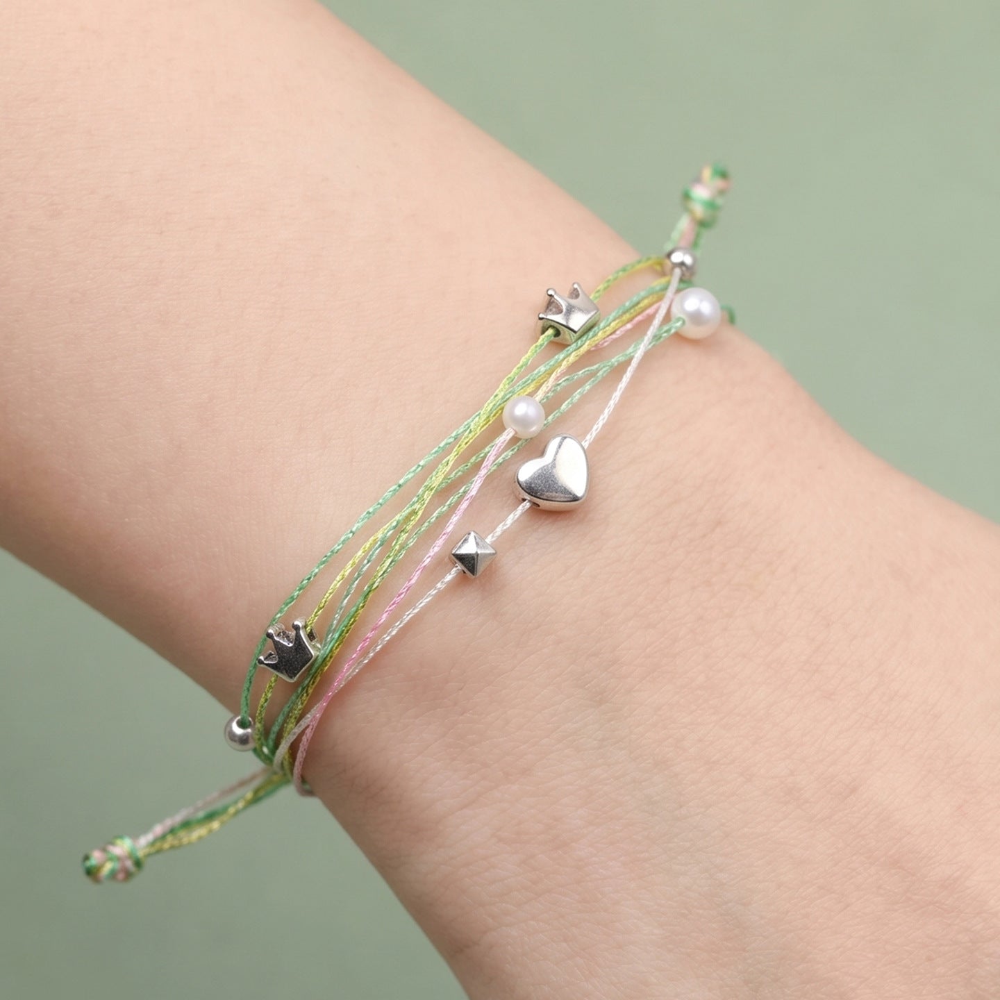 Braided Rope Hand-woven National Style Female Lucky Blessing Girlfriends Carrying Bracelet