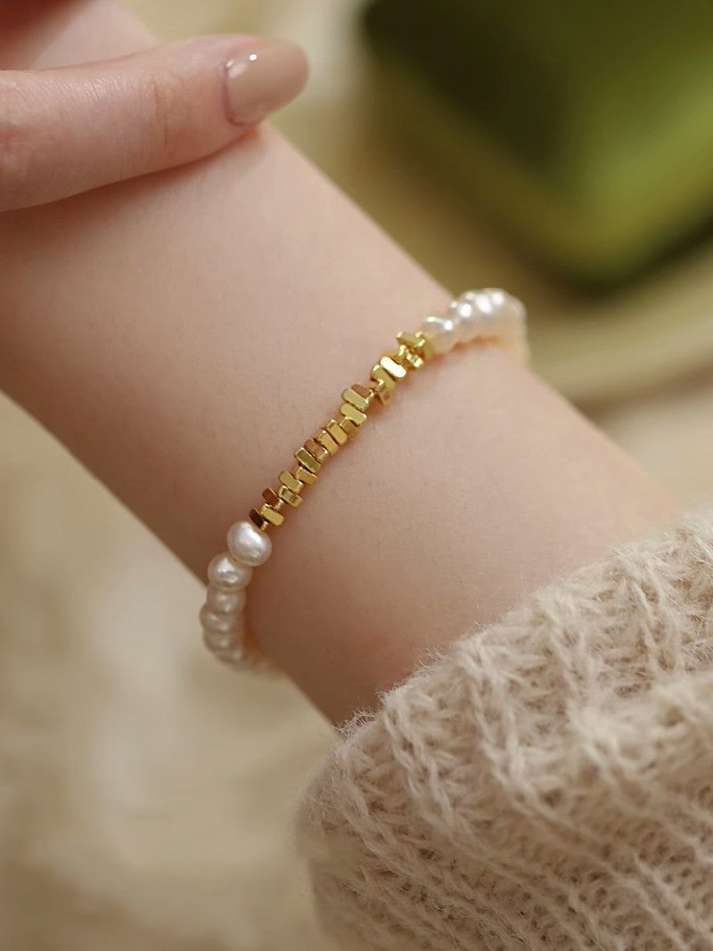 Bracelets de perles exquises de luxe pour femmes, perles légères, minoritaires