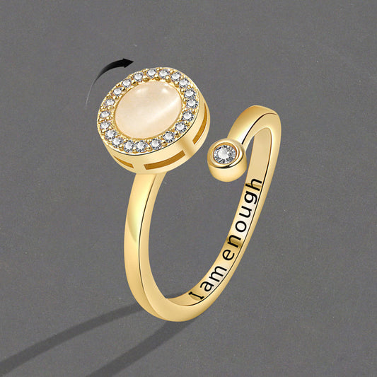 Luxury Minority Design Slightly Inlaid Zircon Rings