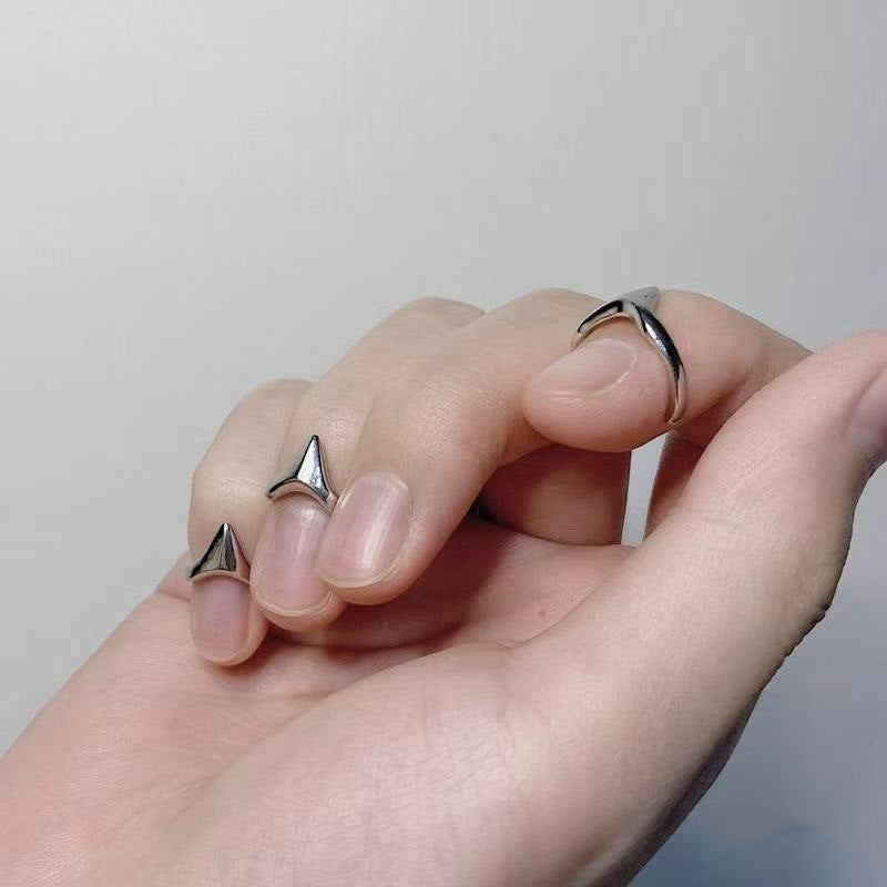 Women's Hip Hop Creative Nail Simple Cold Rings