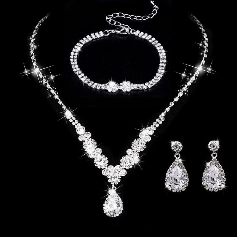 Brilliant Rhinestones Zircon Angels Cry Water Rings