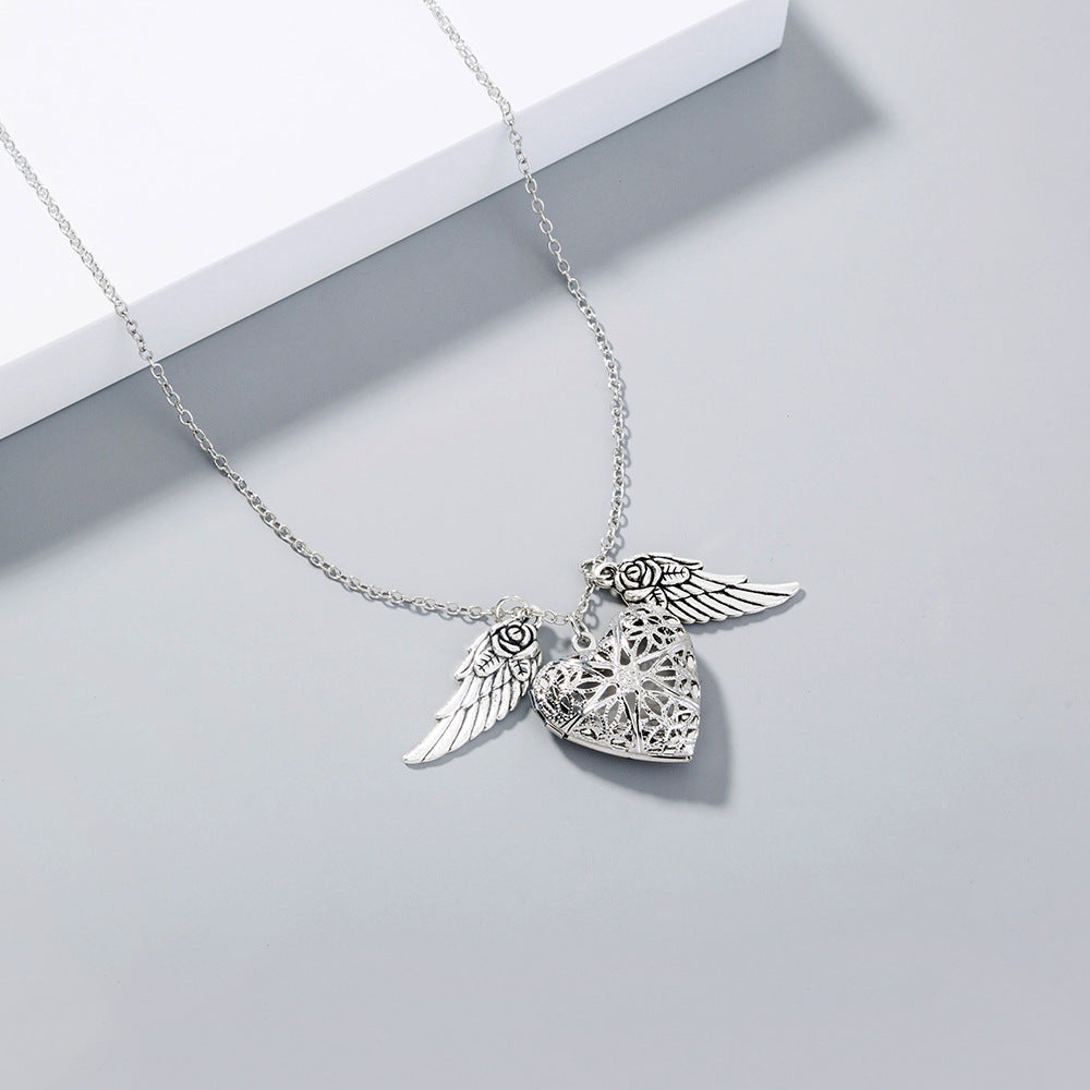 Ornament Fashion Creative Angel Wings Love Necklaces