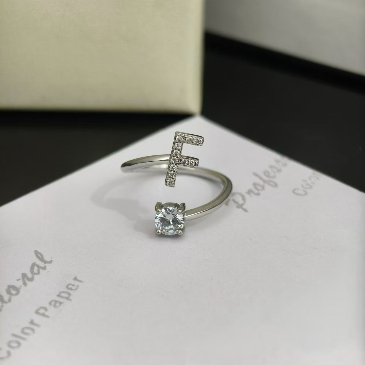 Open Female Your Name My Last English Personality Ring