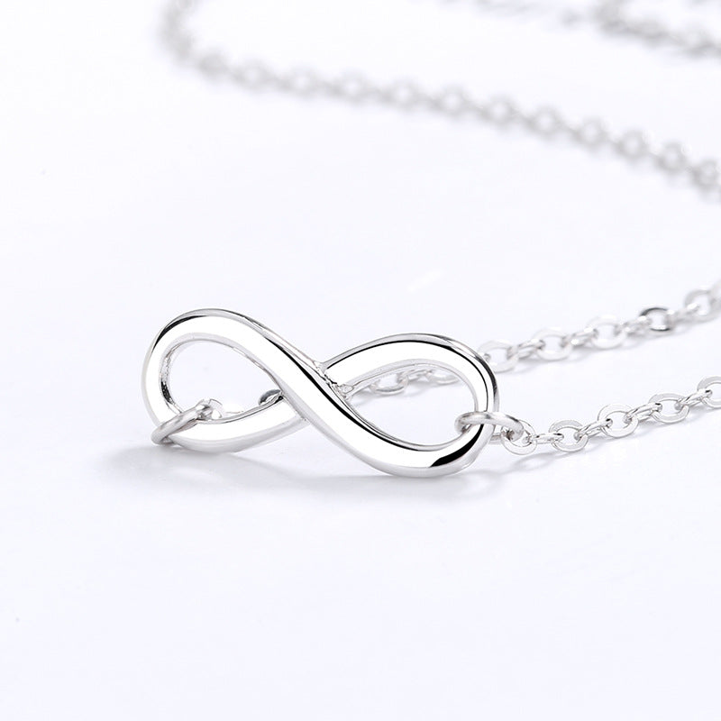 Women's Love Interwoven Infinite Symbol Sterling Sier Necklaces