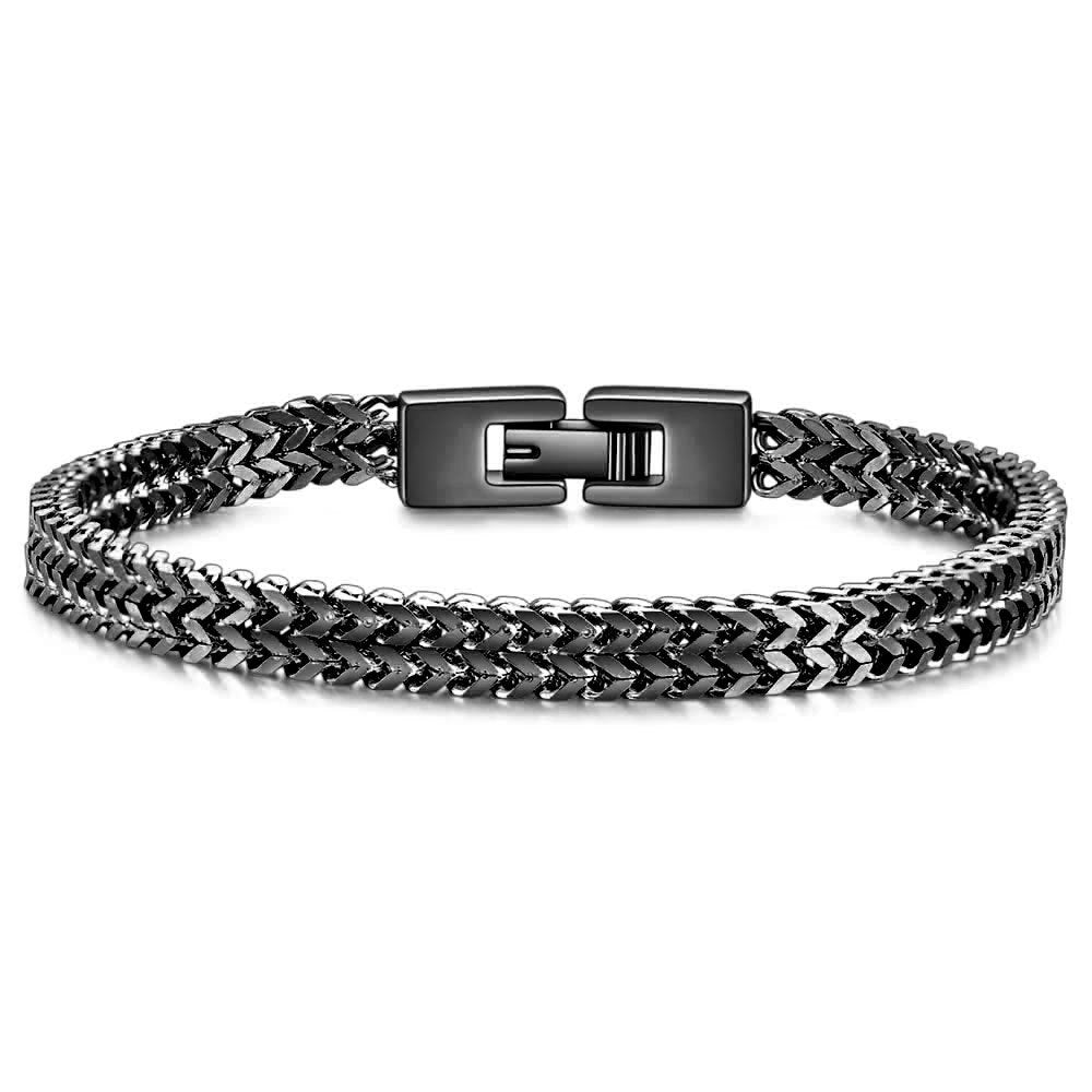 Herren Hip Hop Edelstahl Kiel Schlangenkette Mode Armbänder