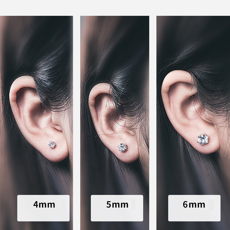 Women's & Men's Zircon Sier Simple Ear Bone Trendy Imitation Rings