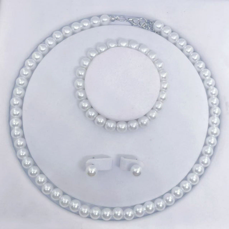 Imitation Freshwater Pearl Perfect Circle Strong Light To Give Mom Necklaces