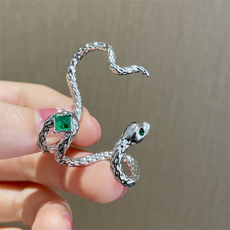 Women's Niche Design Snake-shaped High-grade Earless Unique Bone Clips Simulated Snakes Ear Clip