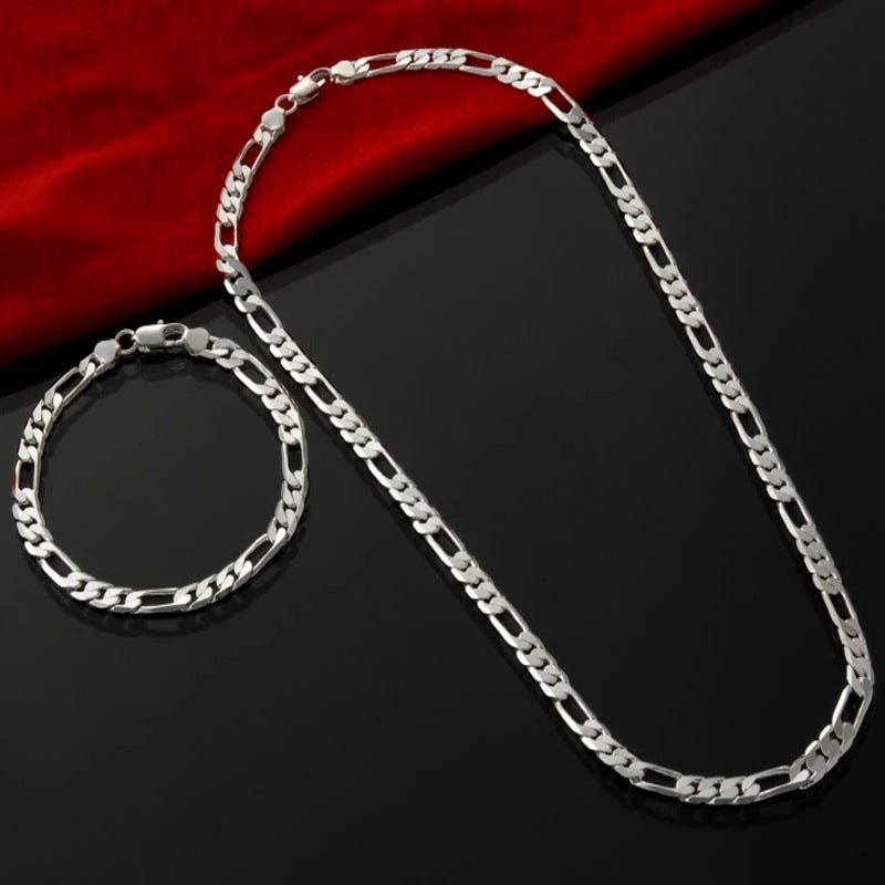 Lake Sier Plated Three To One Chain Fashion Jewelry Set