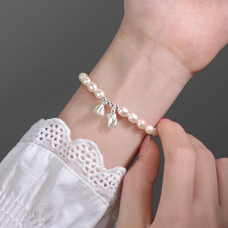 Bracelets de copines de luxe légers et tendance pour femmes, graines de Lotus, été