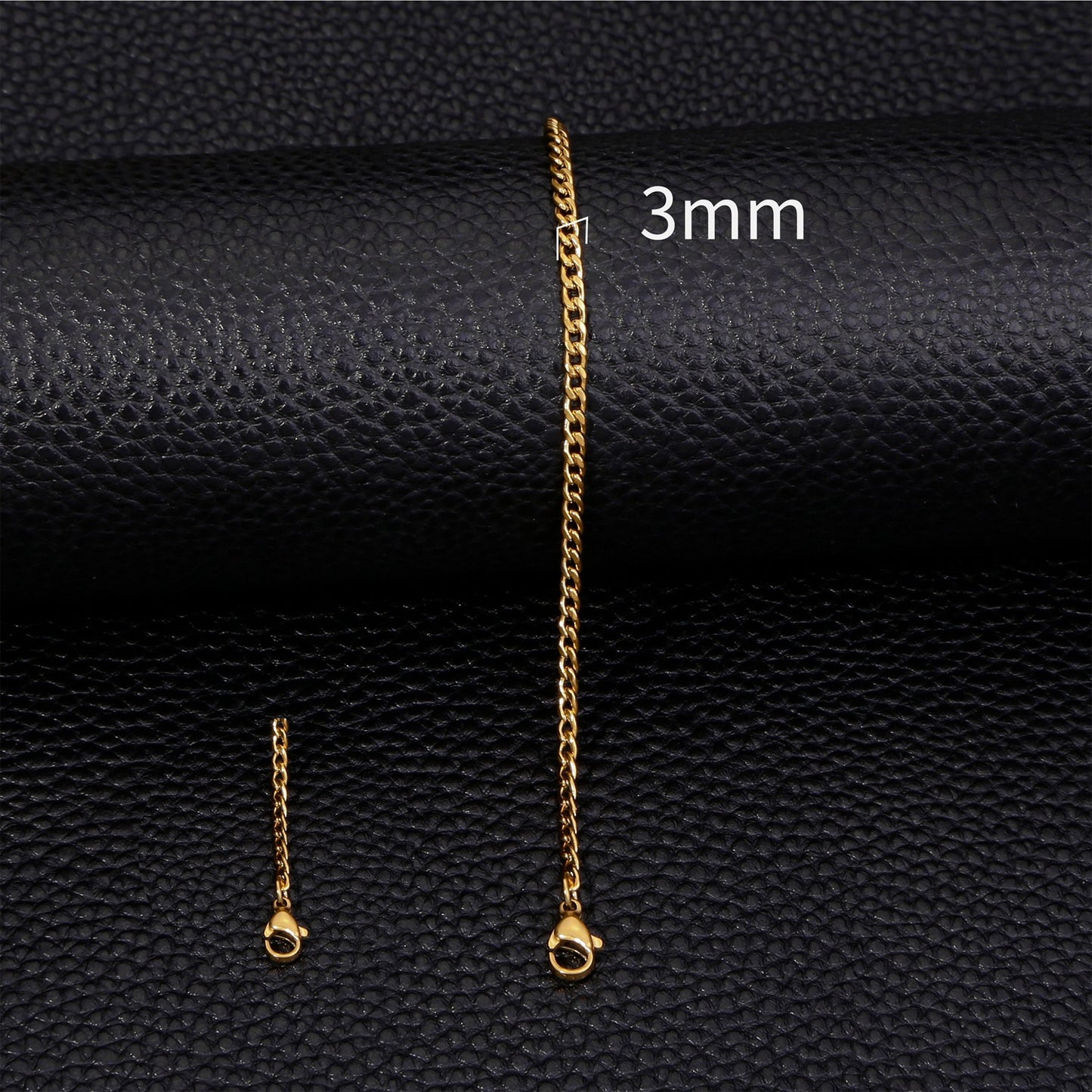 Classic Stainless Steel Gold Sier Black Bracelets