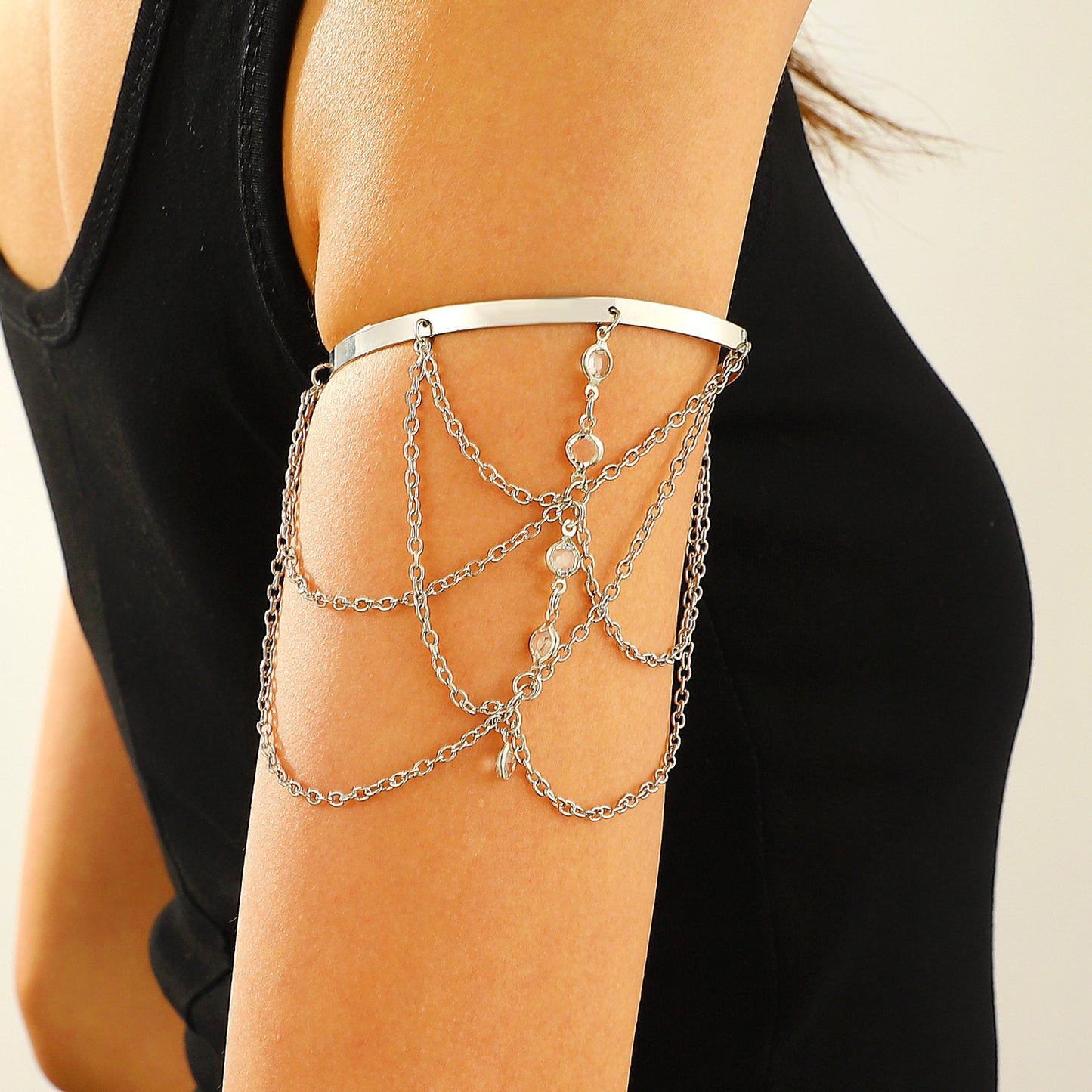 Chain Strip Armband High-grade Exquisite Versatile Opening Bracelets
