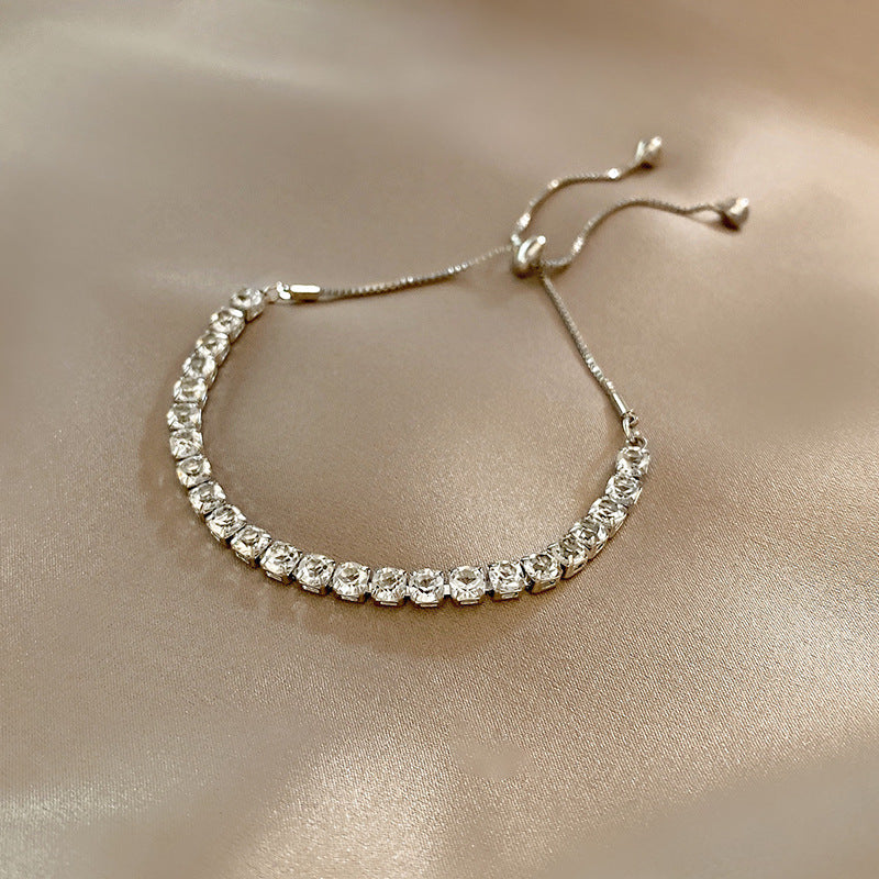 Affordable Luxury Fashion Personality Temperament Wild Simple Pearl Style Geometric Bracelet