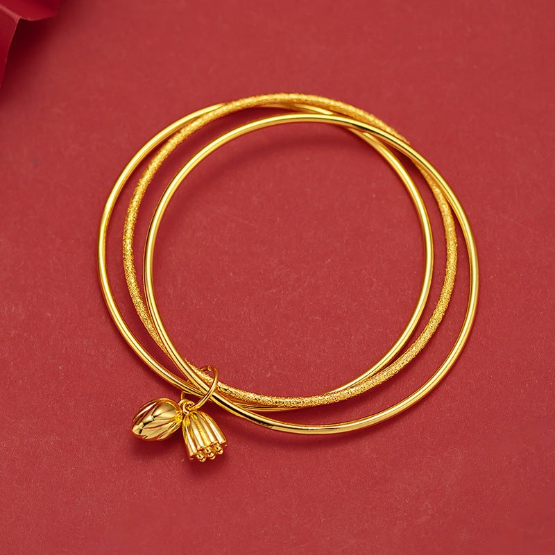 Three-circle Sweet Cute Style Iii Lotus Seedpod Flower Bracelets
