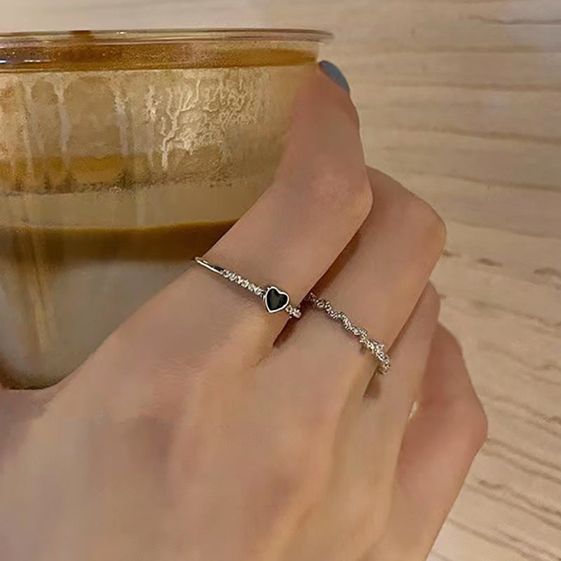 Clearance Vintage Creative Heart Hollow Butterfly Rings
