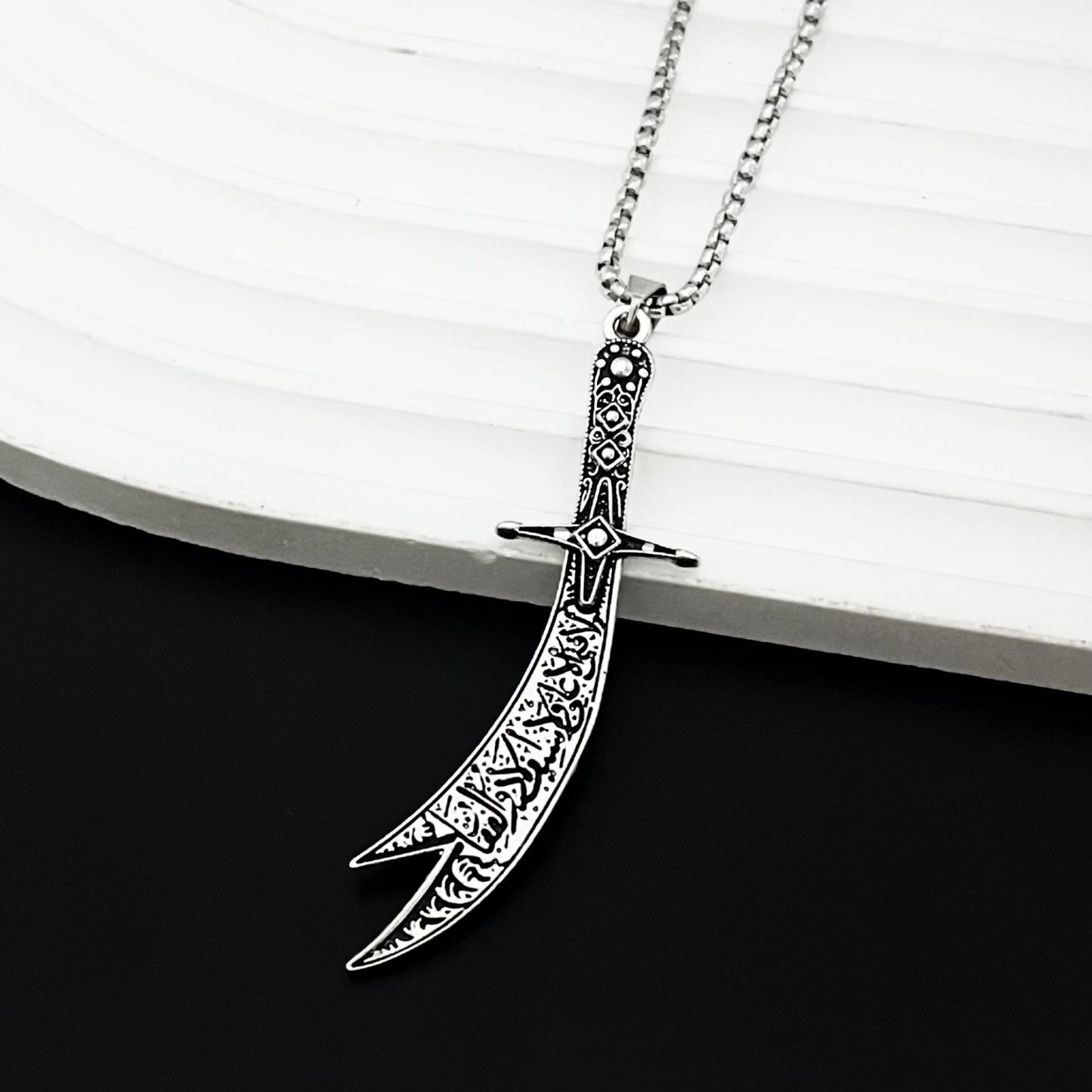 Knife Fashionable Hip Hop Gothic Style Sweater Necklace