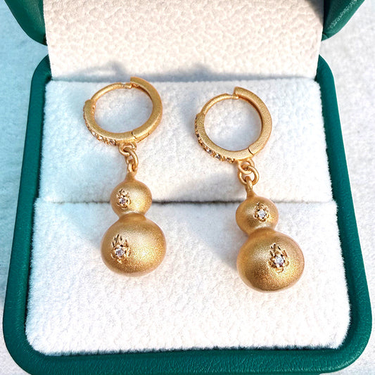 Gold Retro Affordable Luxury Niche Chinese Earrings