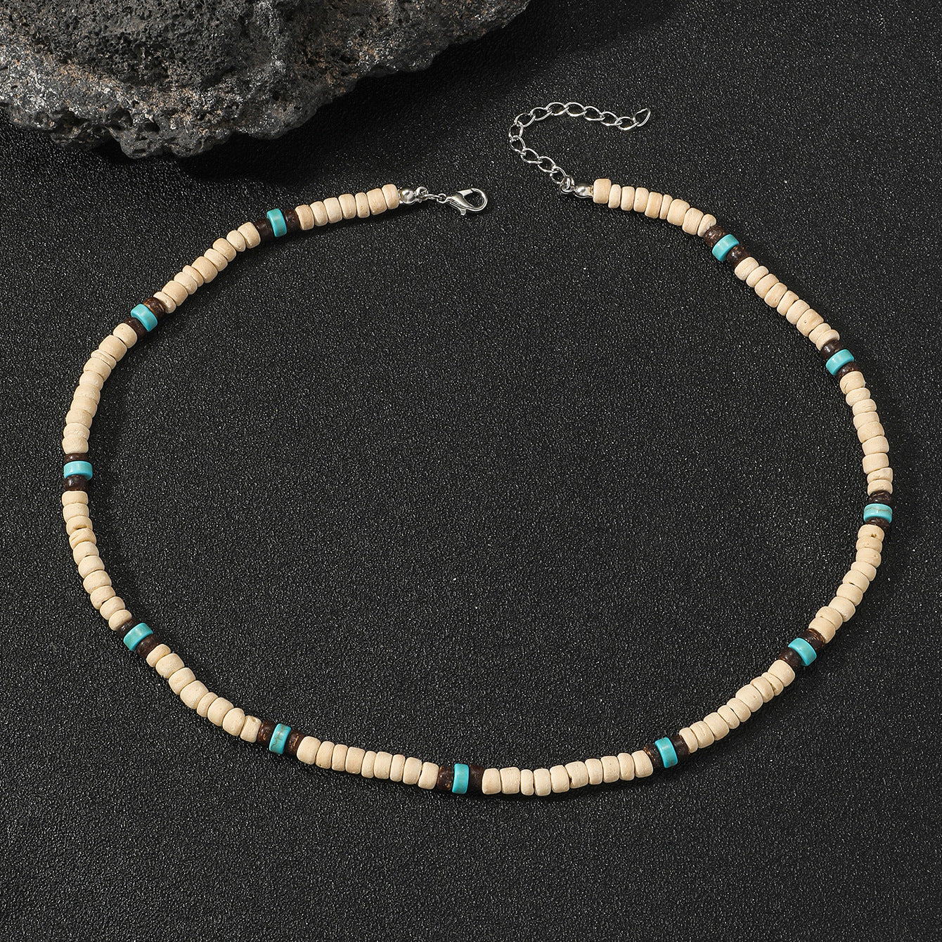 Men's Hip Hop Bohemian Style Turquoise Coconut Necklaces