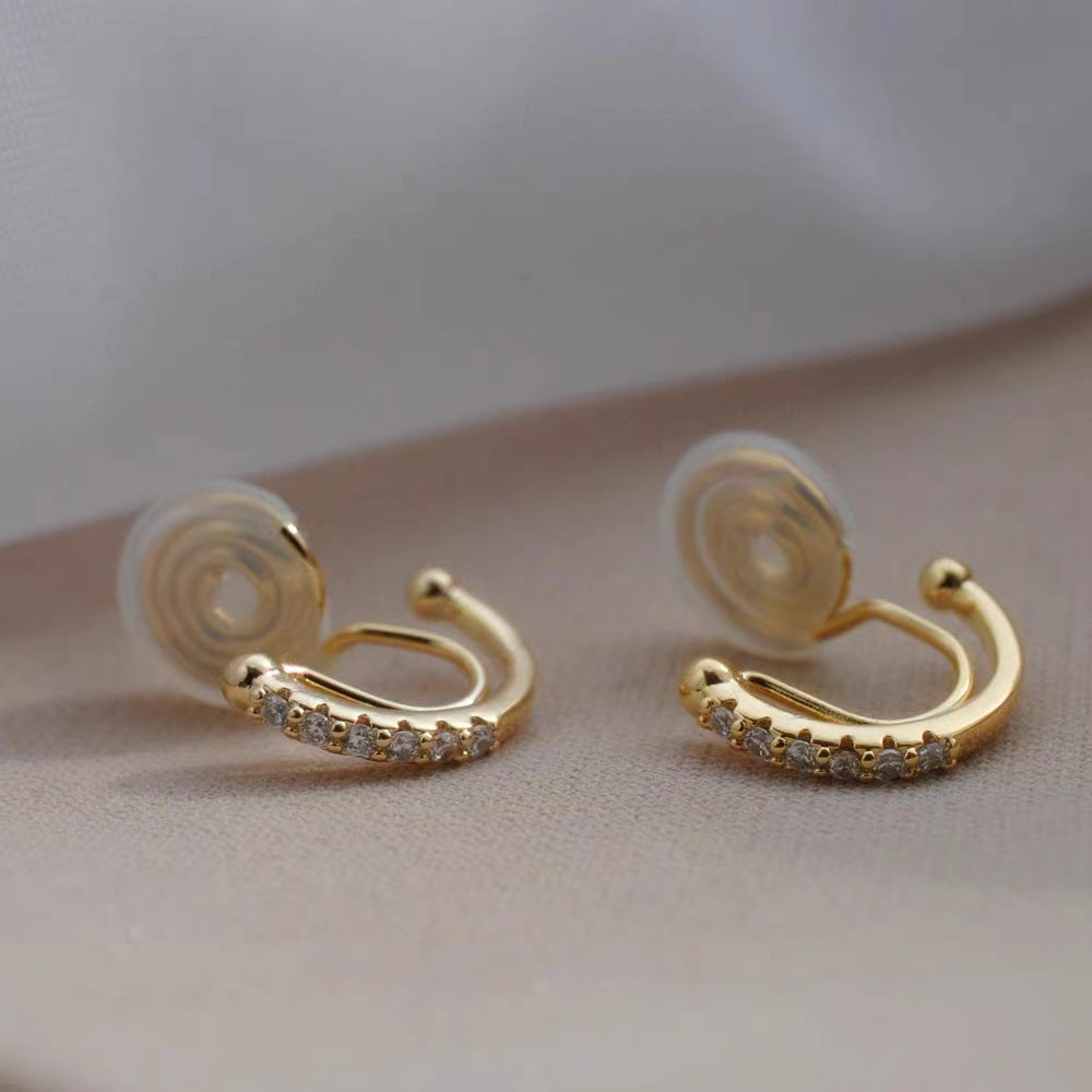 Simple Commute Shaped Semicircle High-grade No Pierced Ear Clip