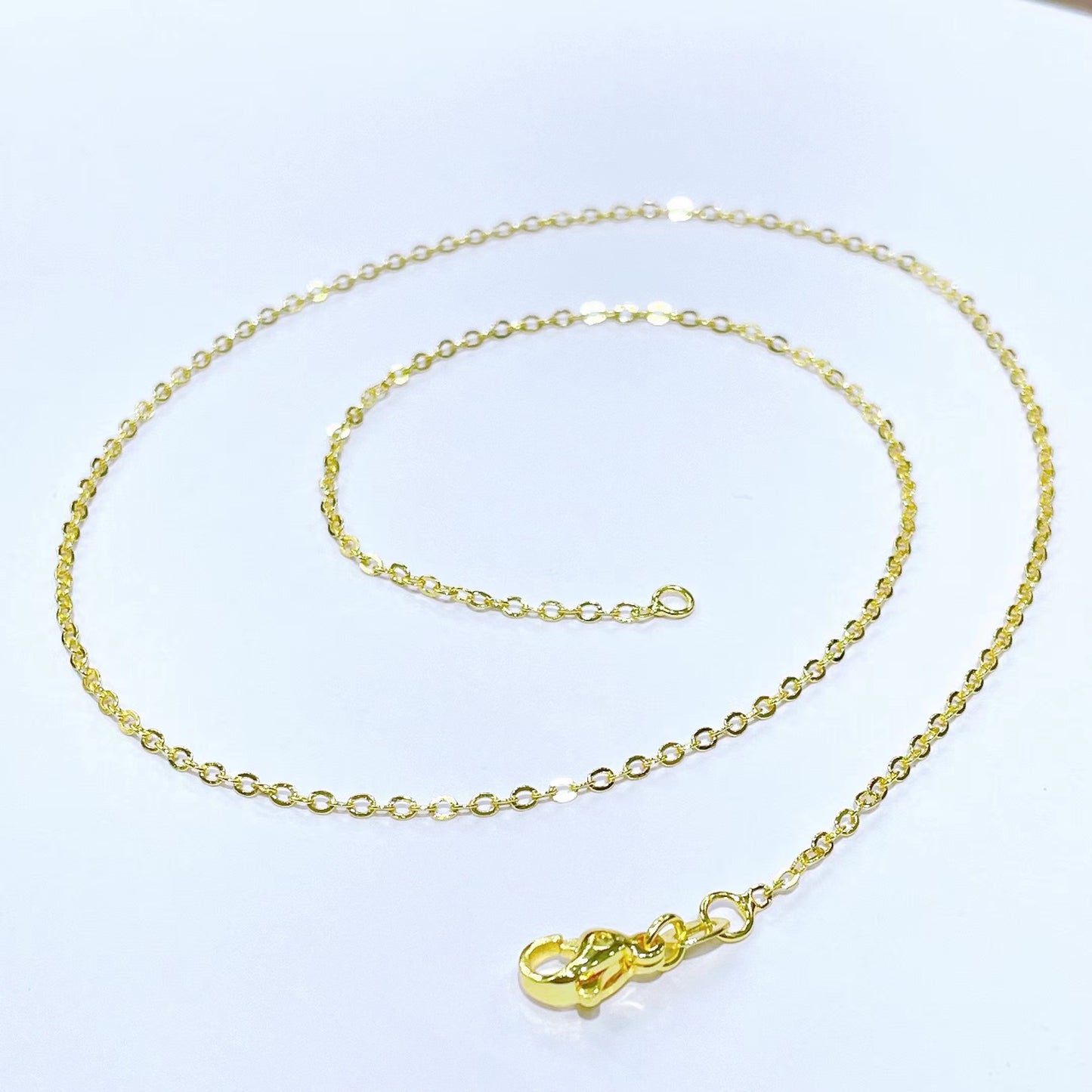 Bag Gold Color Retention O-shaped Chain Necklaces