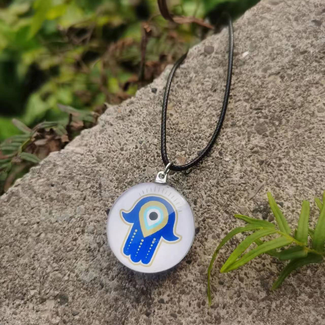 Black Rope Turkish Blue Eye Exquisite Necklace