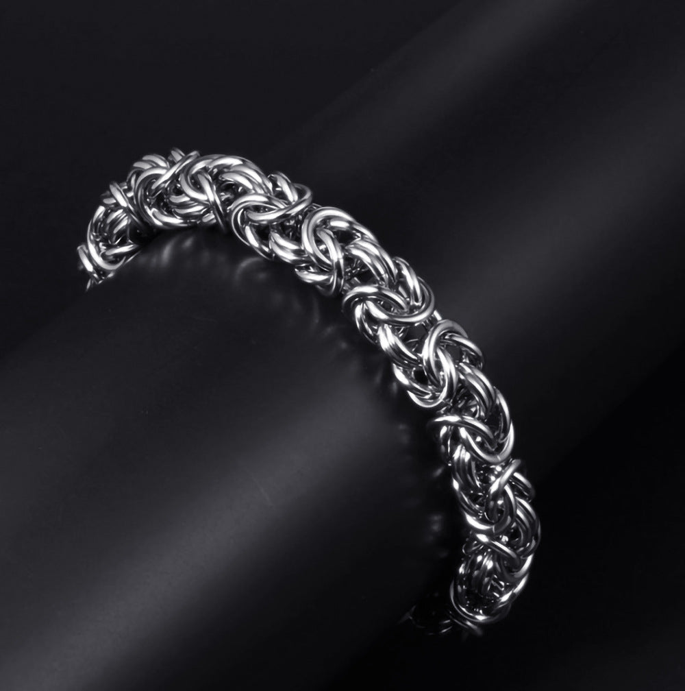 Men's Vintage Weave Titanium Steel Hip Hop Bracelets