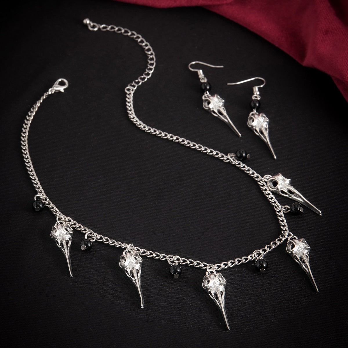 Punk Pointed Ghost Skull Niche Exaggerated Necklaces