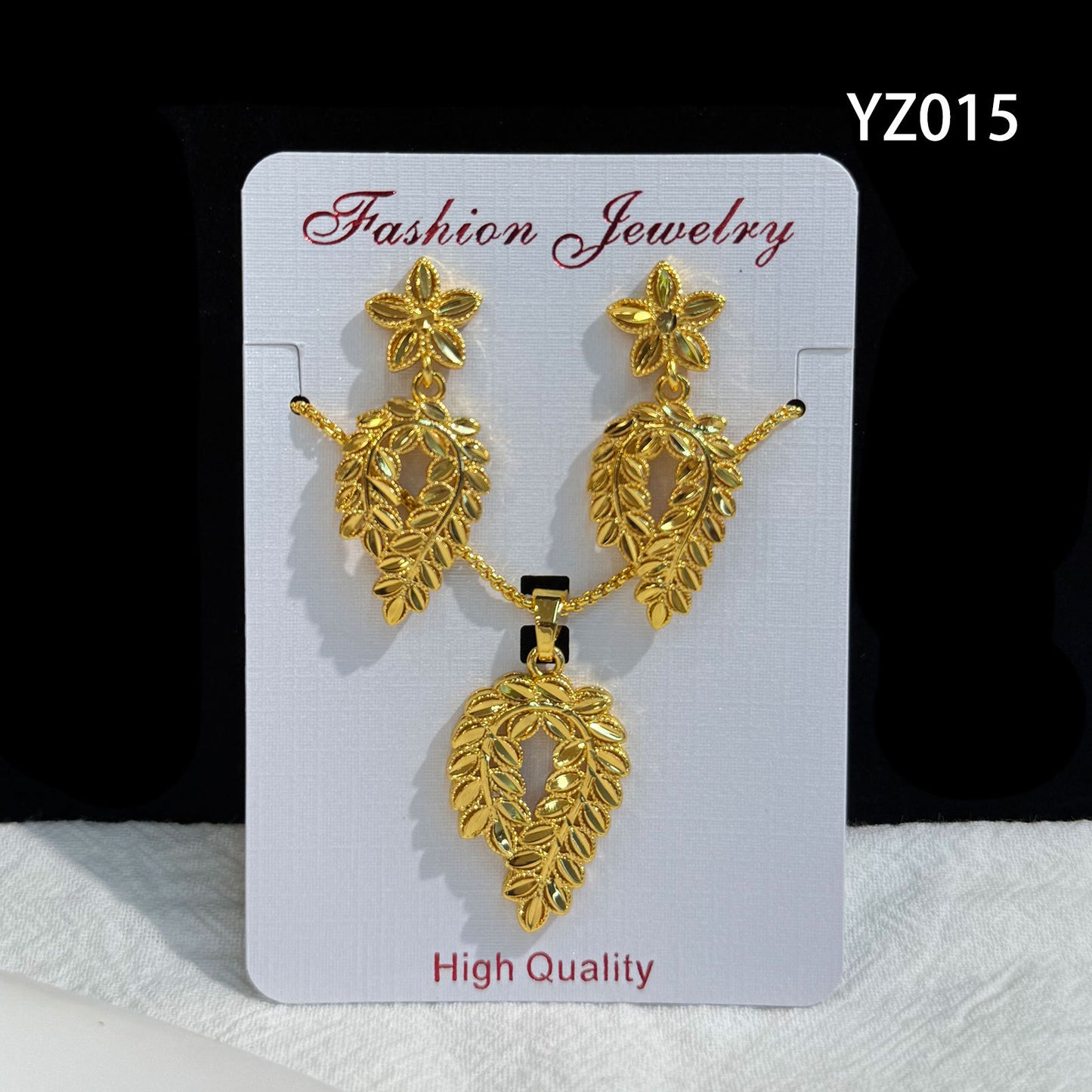 Love Heart Flowers Ear Medium Suit Pendants
