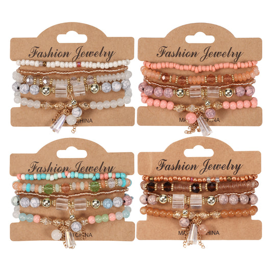 Fashion Creative Unique Bohemian Crystal Stretch Bracelets