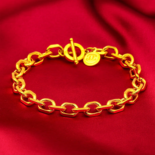 Women's Wide-brimmed Vietnam Placer Gold Jewelry Ornament Bracelets